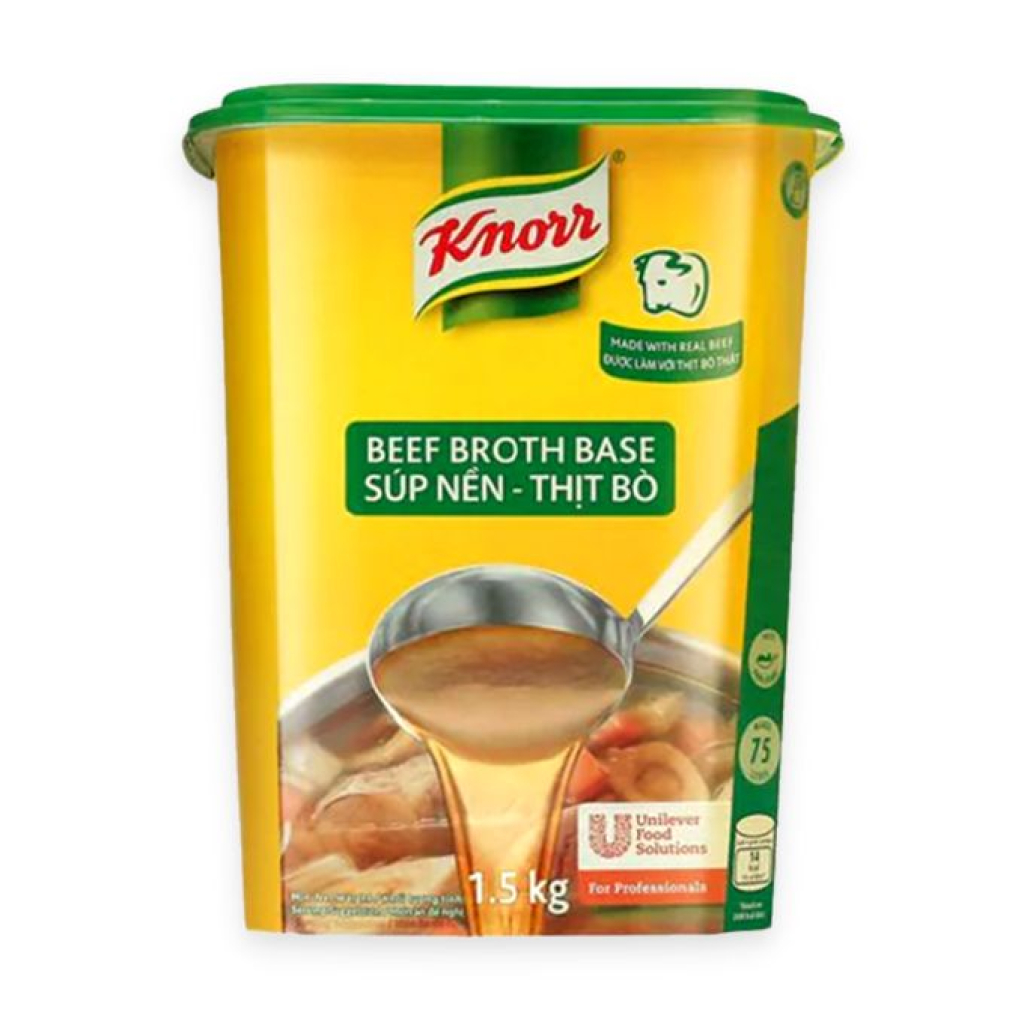Súp nền thịt bò Beef Broth Base Knorr 1.5kg
