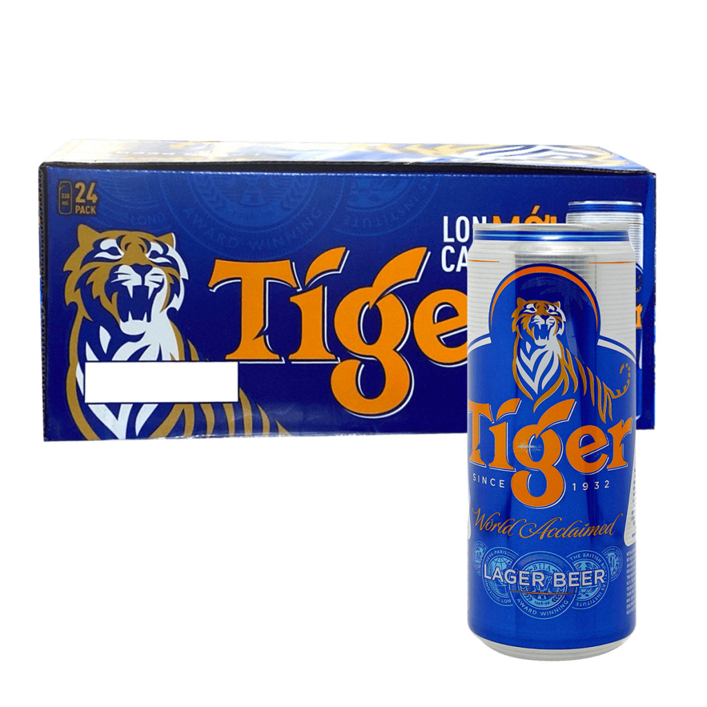 Bia nâu Tiger thùng 24 lon 330ml