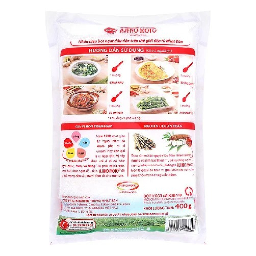 Bột ngọt hạt nhỏ Ajinomoto 400g
