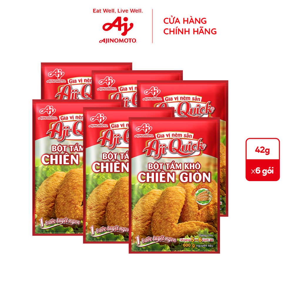 Bột tẩm khô chiên giòn Aji-Quick Ajinomoto 42g
