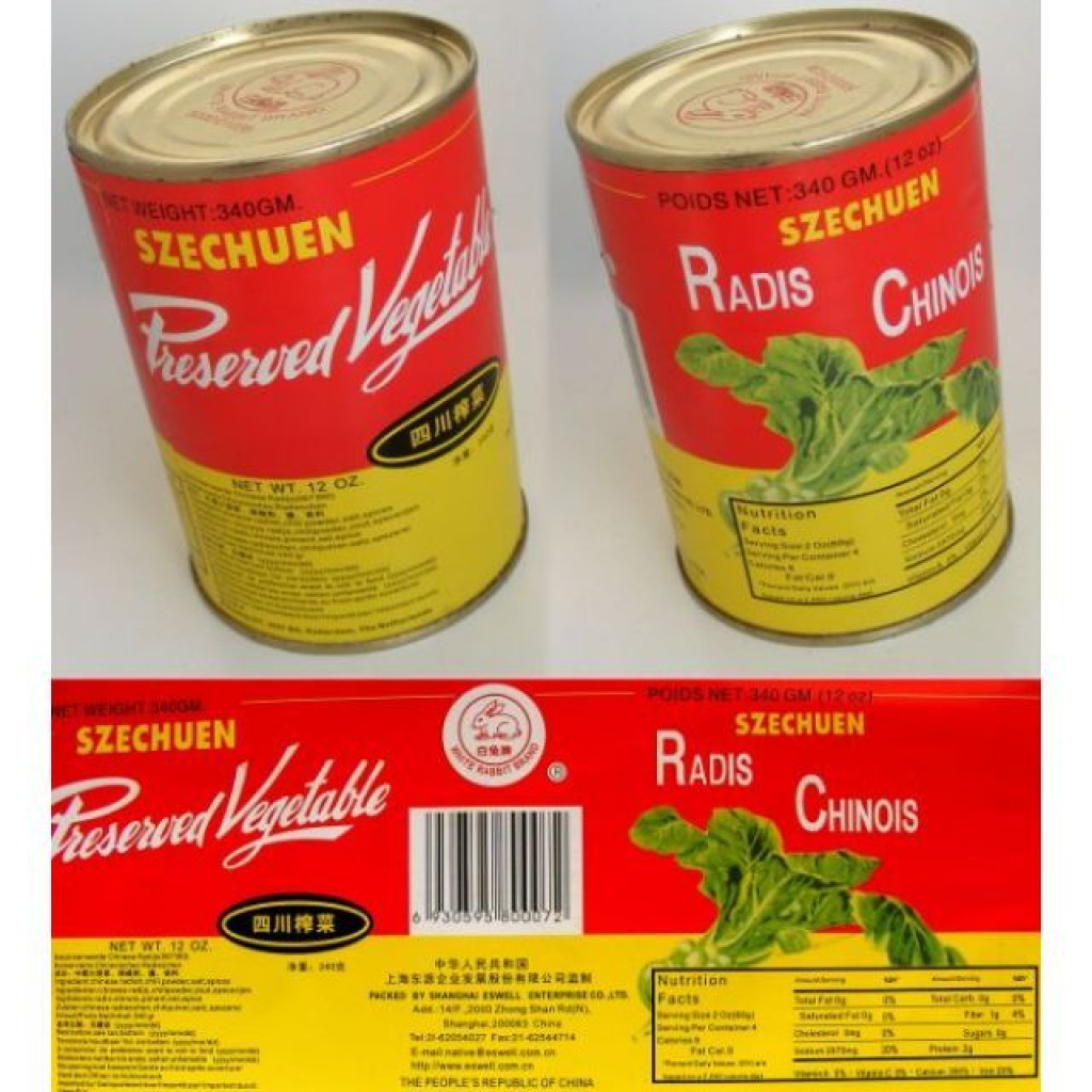 Cải Tứ Xuyên Szechuen Preserved Vegetable 340g