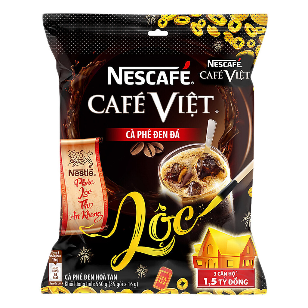 Cà phê đen hòa tan NesCafé CaféViệt 35x16g