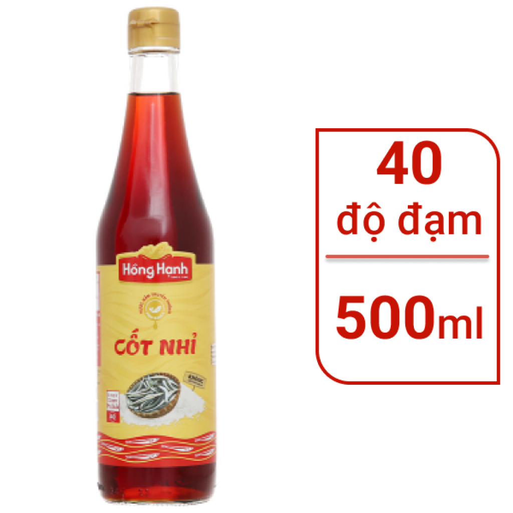Nước mắm cốt nhỉ Hồng Hạnh 40 độ đạm 500ml