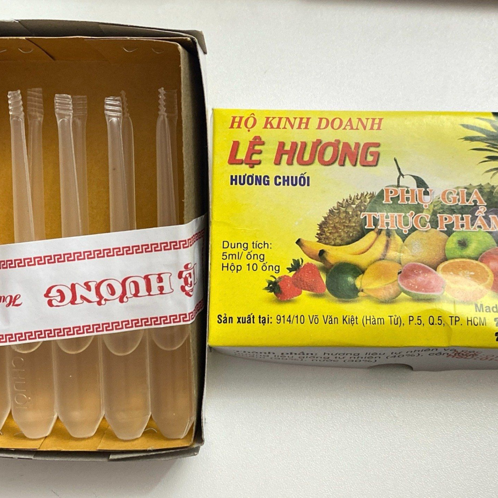 Tinh dầu chuối hộp 10 ống 5ml