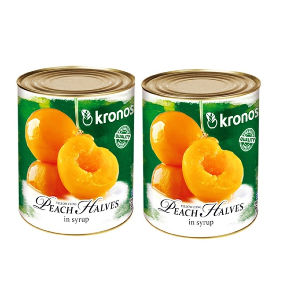 Đào ngâm Kronos Peach Halves in Syrup 820g