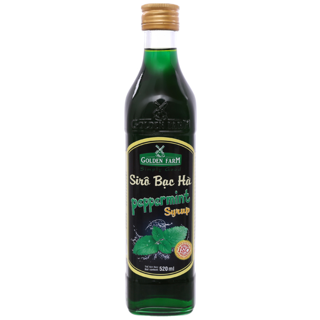 Siro bạc hà Golden Farm Peppermint Syrup 520ml