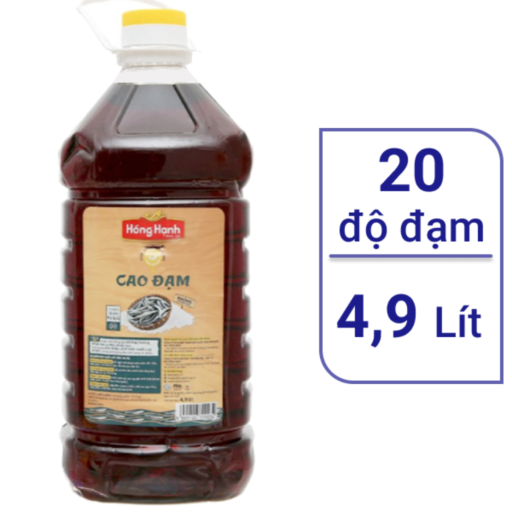 Nước mắm Hồng Hạnh 20N can 4,9 lít