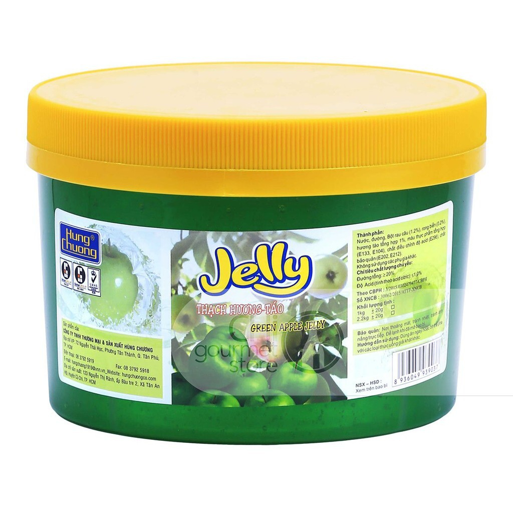 Thạch huong táo Hùng Chương Jelly 2.2kg