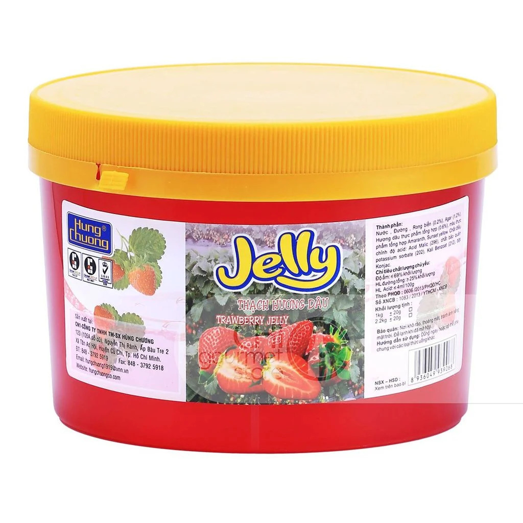 Thạch hương dâu Hùng Chương Jelly 2.2kg