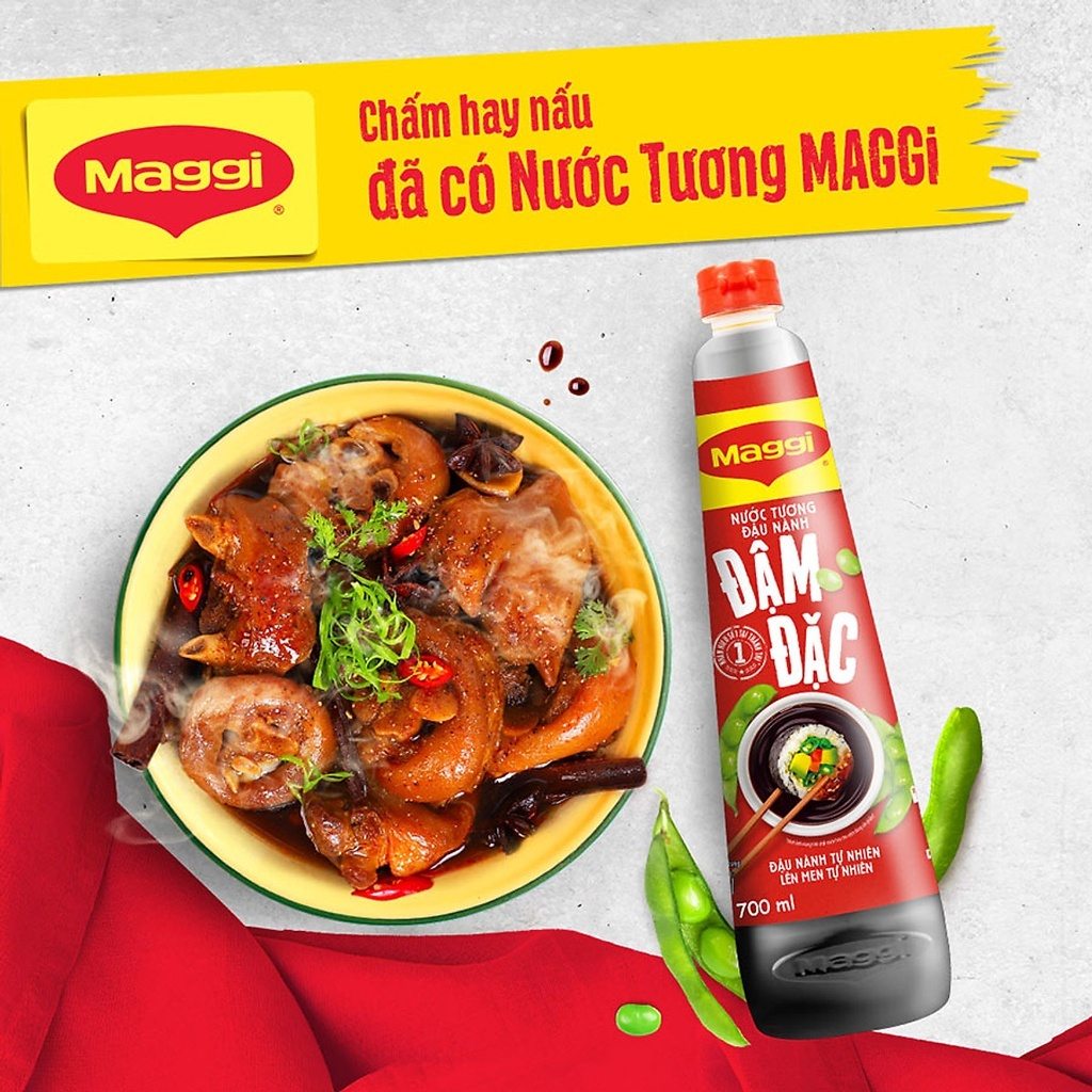 Nước tương đậu nành Maggi đậm đặc 700ml