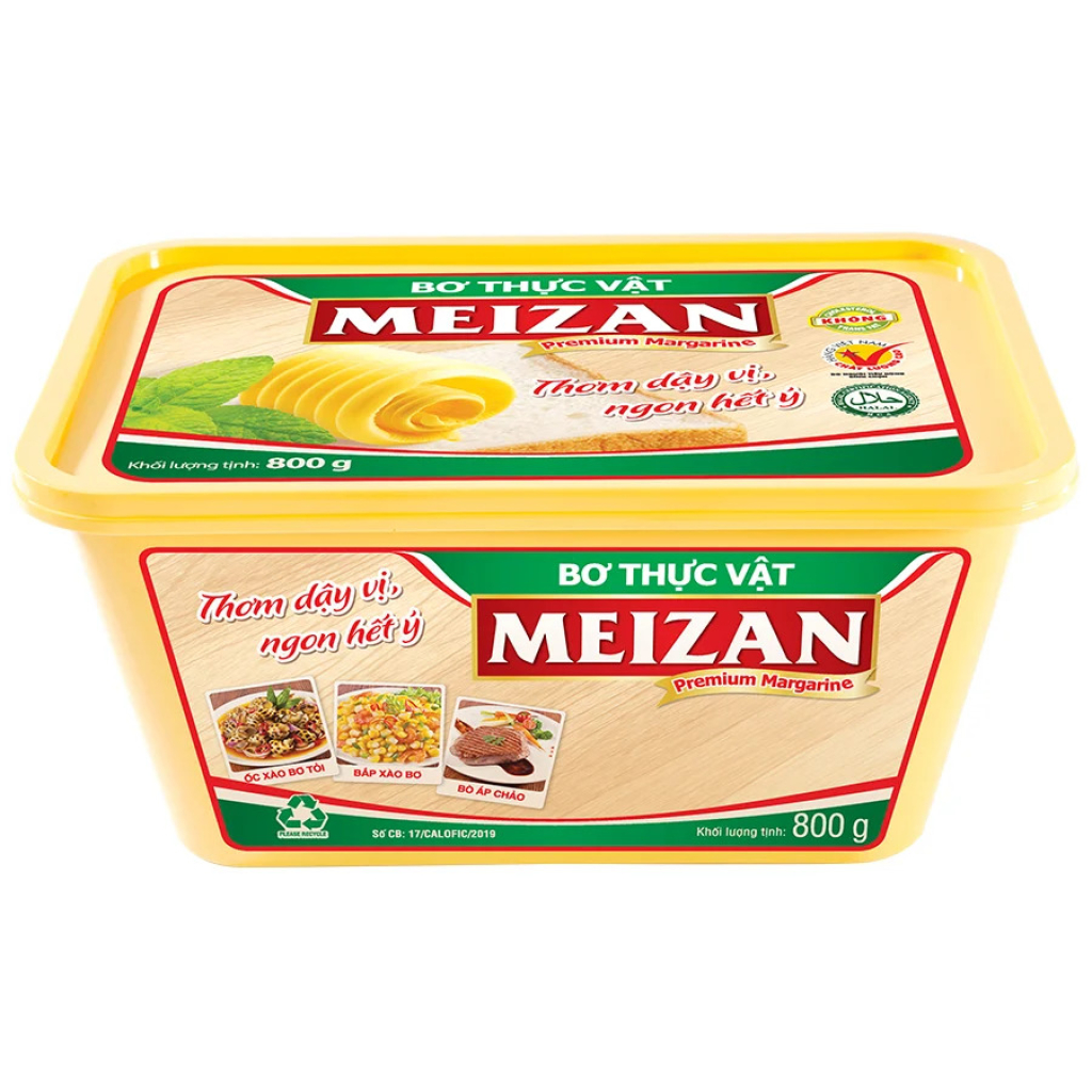 Bơ Thực Vật Cao Cấp Meizan Premium Margarine 800g