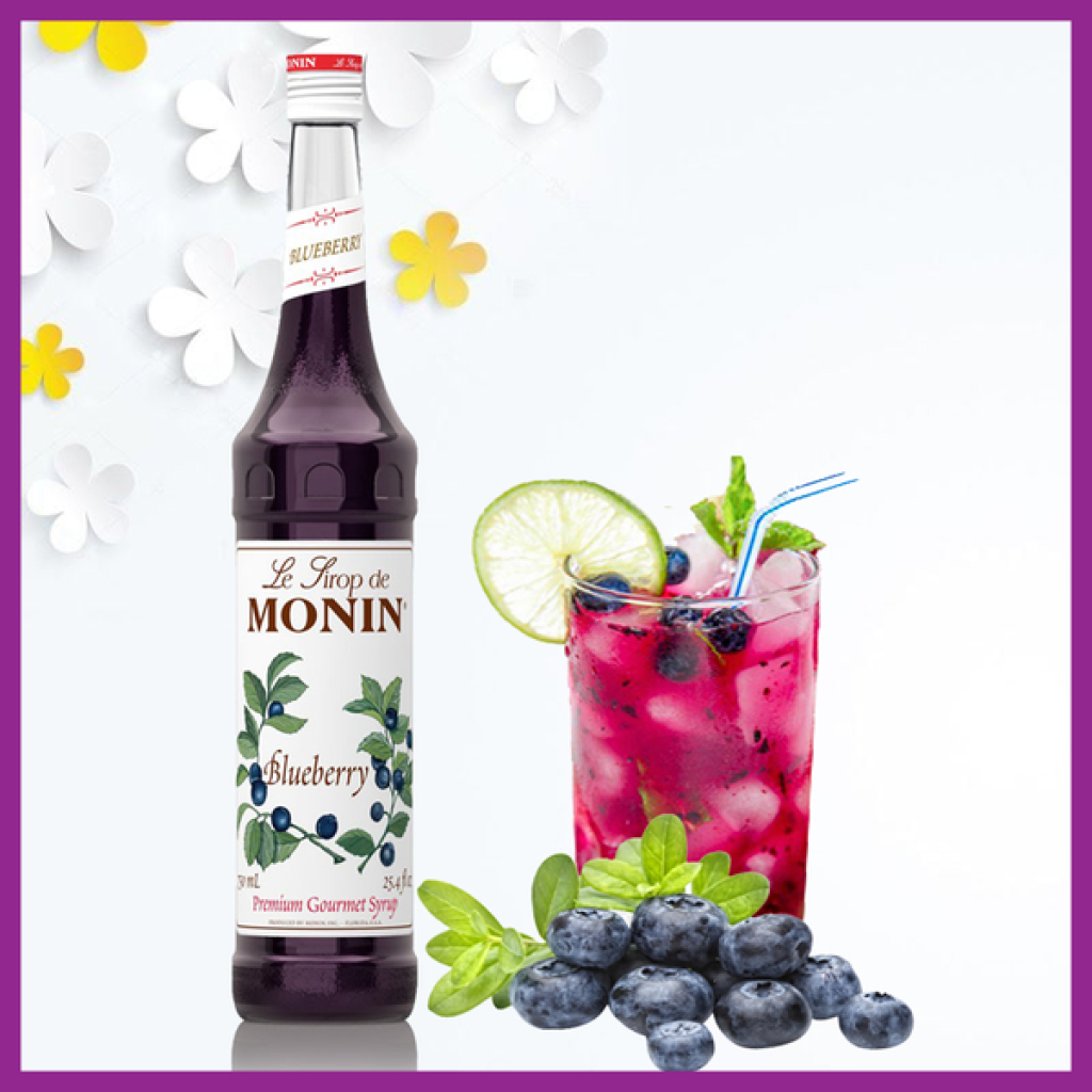 Siro việt quất Monin Blueberry Syrup 700ml