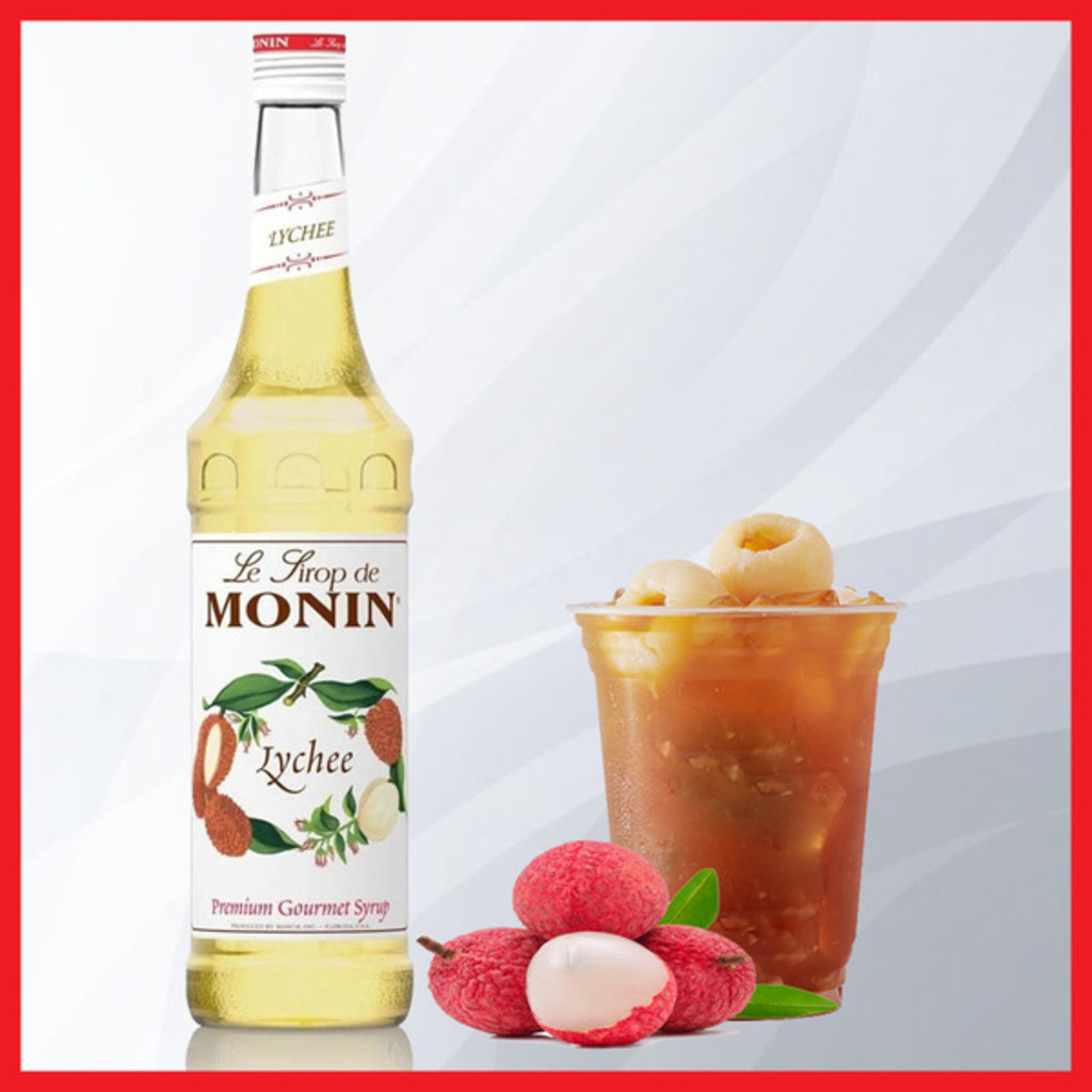 Siro vải Monin Lychee Syrup 700ml