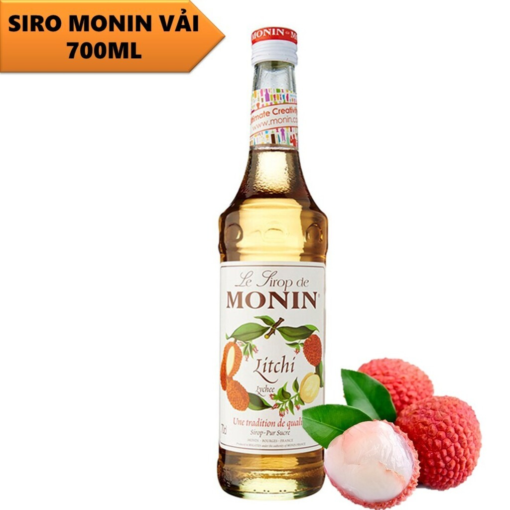 Siro vải Monin Lychee Syrup 700ml