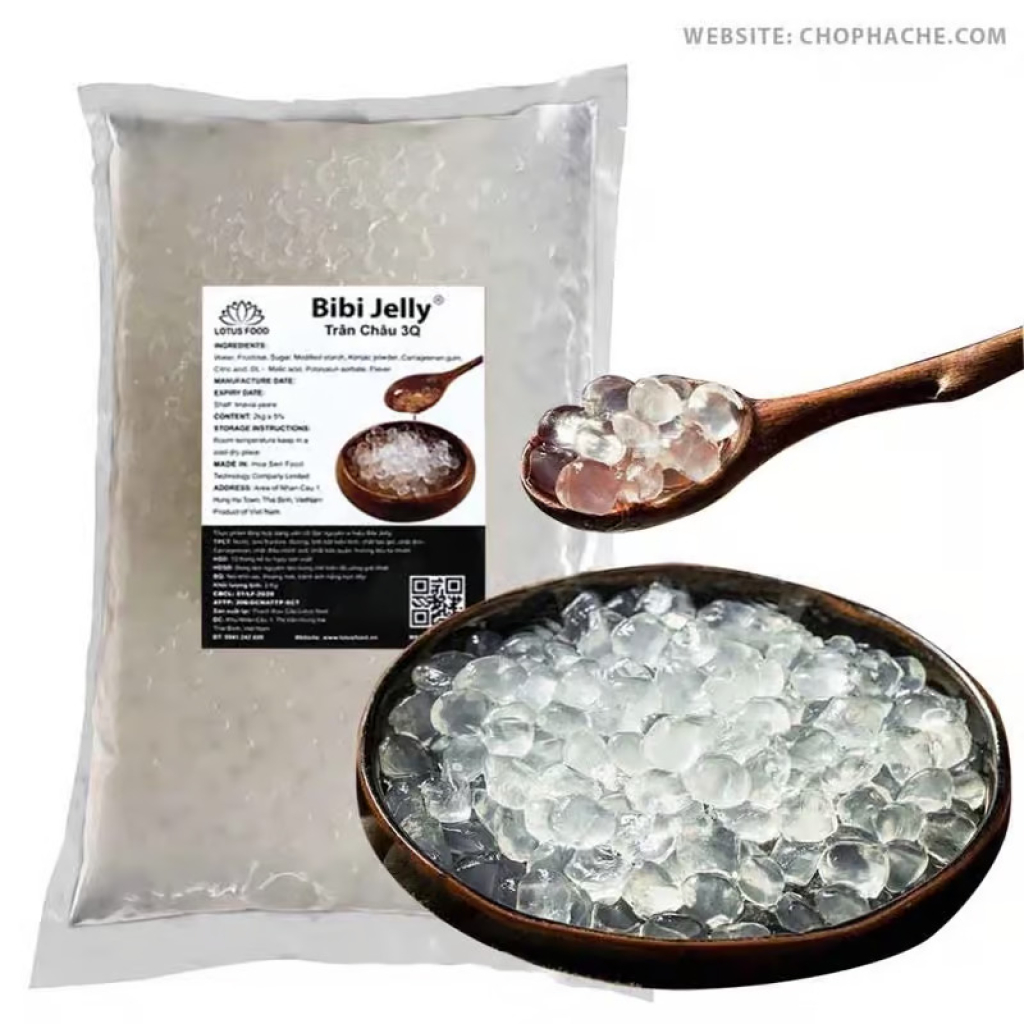 Thạch trân châu trắng 3Q gói 2kg