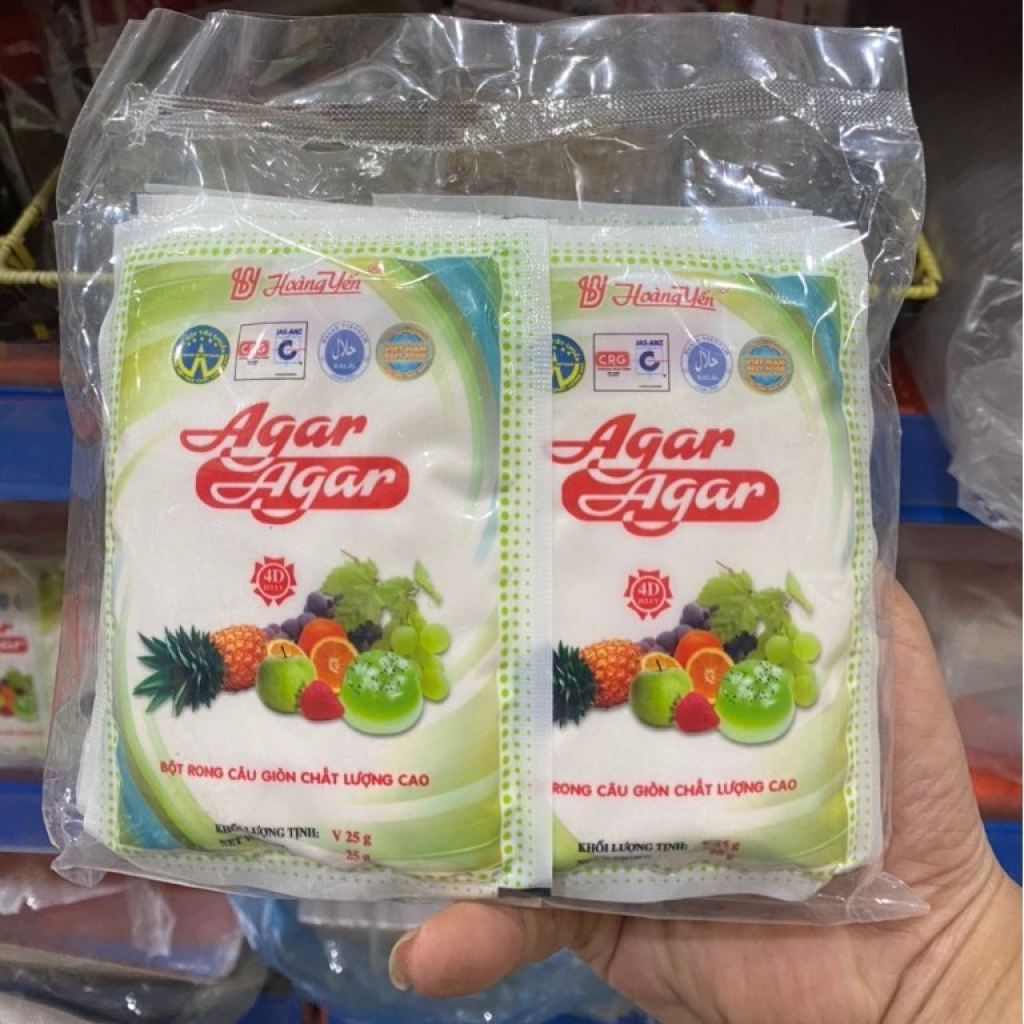 Bột thạch rau câu giòn Agar Agar 50g