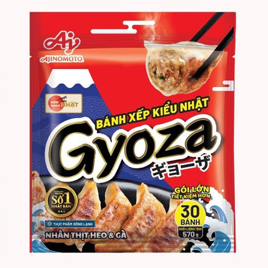 Bánh xếp Gyoza nhân thịt Heo và Gà Ajinomoto 570g