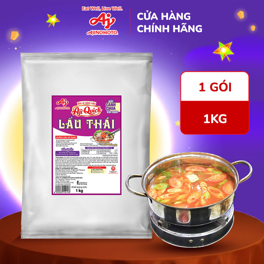 Gia vị nêm sẵn Aji-Quick® Lẩu Thái 1kg