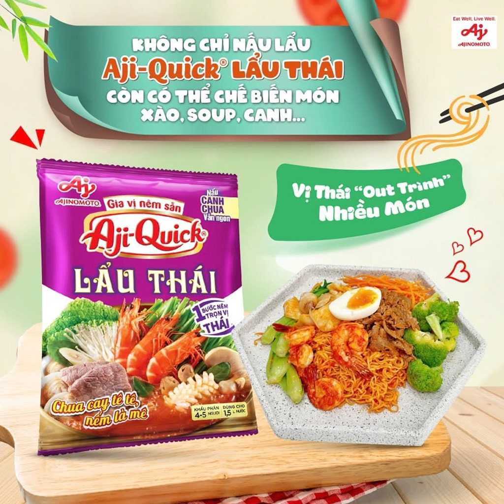 Gia vị nêm sẵn Aji-Quick® Lẩu Thái 1kg