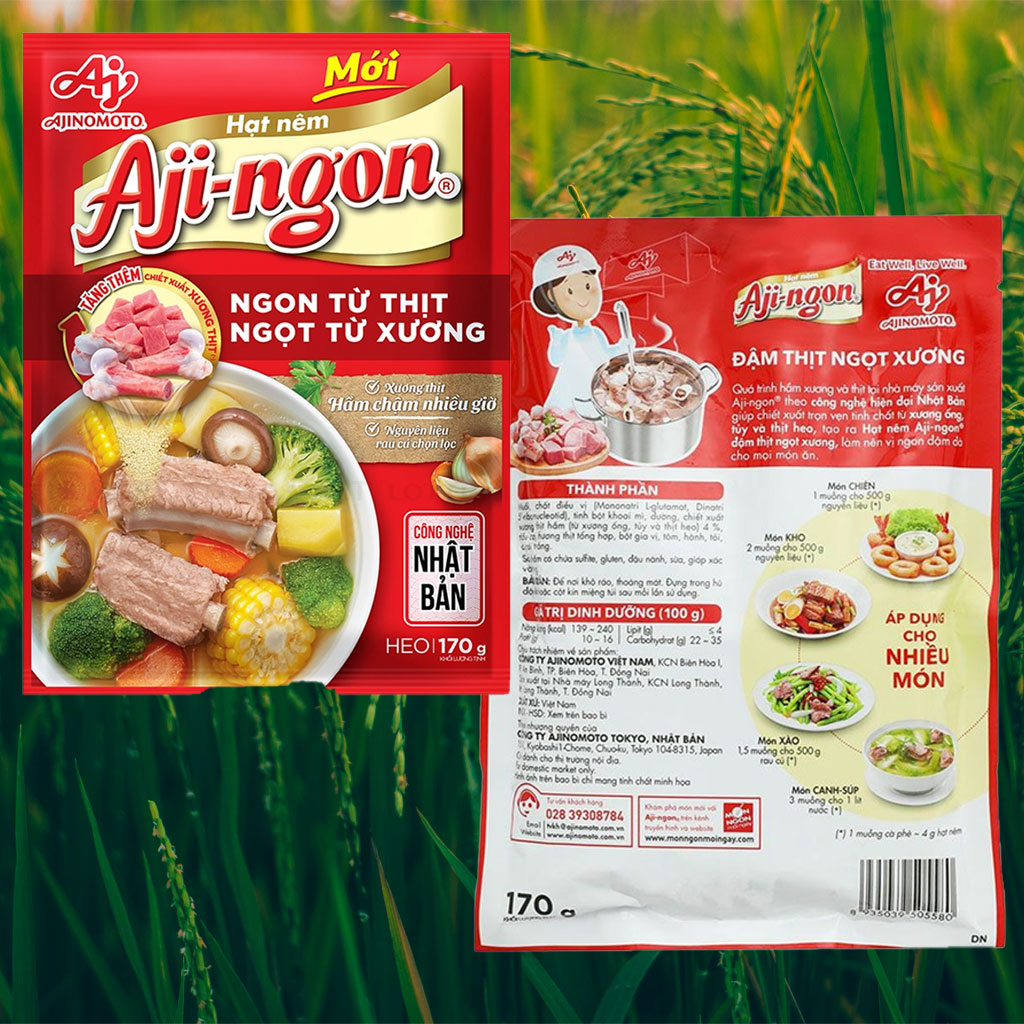 Hạt nêm Aji-ngon vị heo 170g