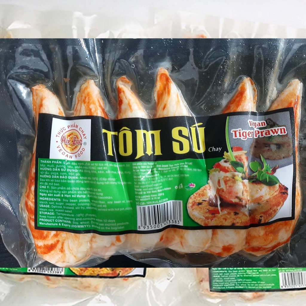 Tôm Sú Chay Âu Lạc Vegan Tiger Prawn 250g