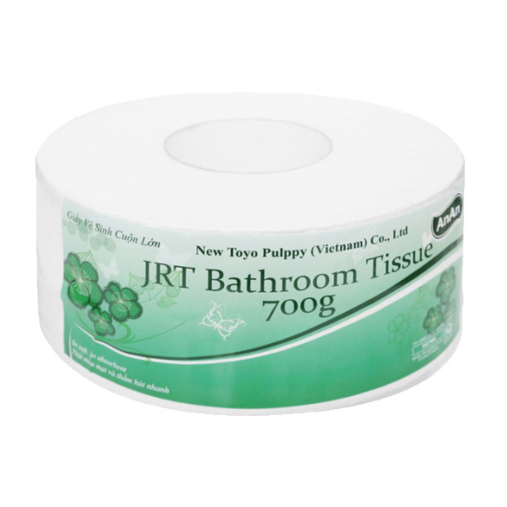 Giấy vệ sinh cuộn lớn An An JRT Bathroom 2 lớp 700g