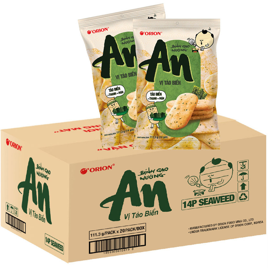 Bánh gạo nướng vị tảo biển Orion An 111.3g