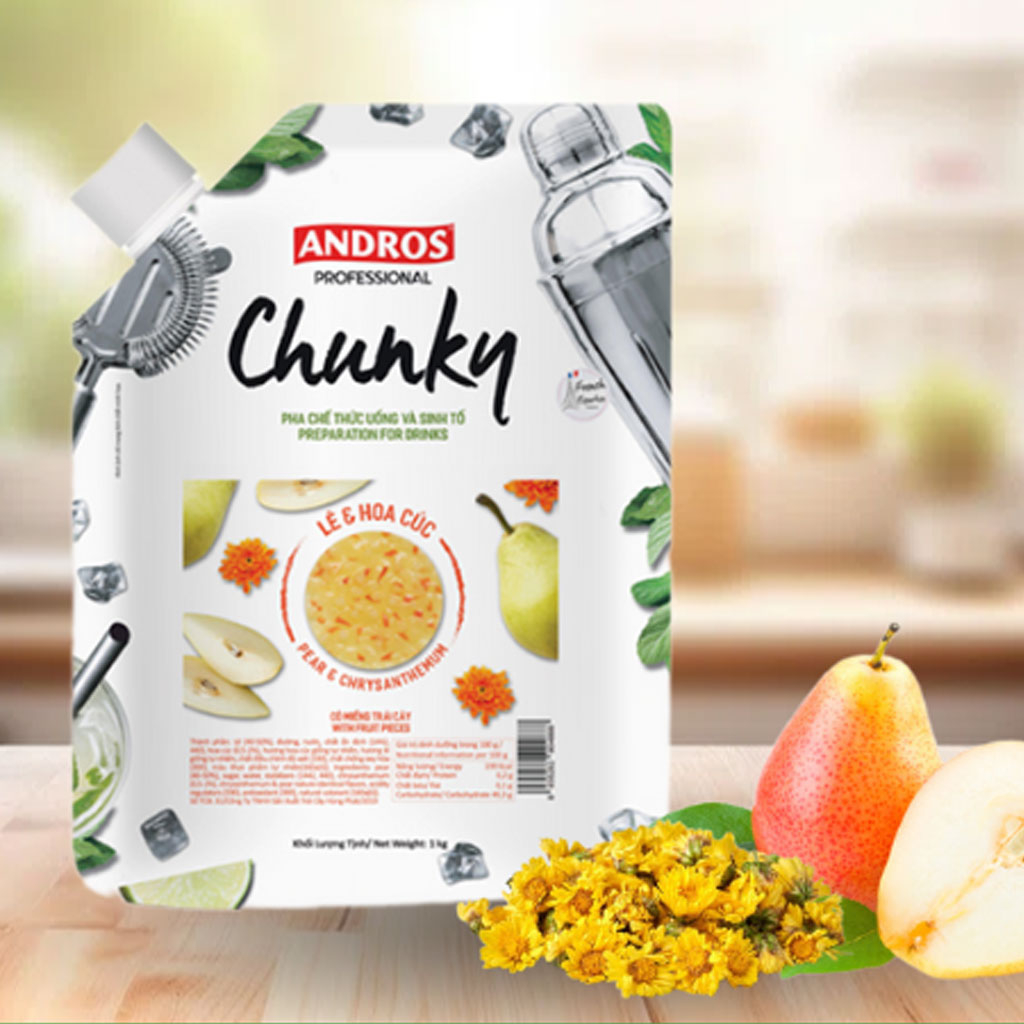 Mứt Lê Hoa Cúc Chunky Pear & Chrysanthemum 1Kg