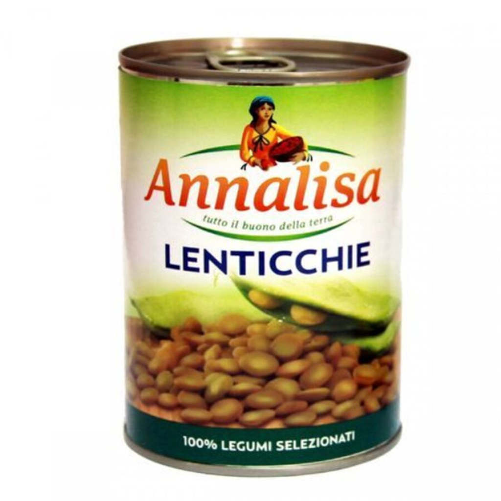 Đậu Lăng Đóng Hộp Annalisa Lentils 400g