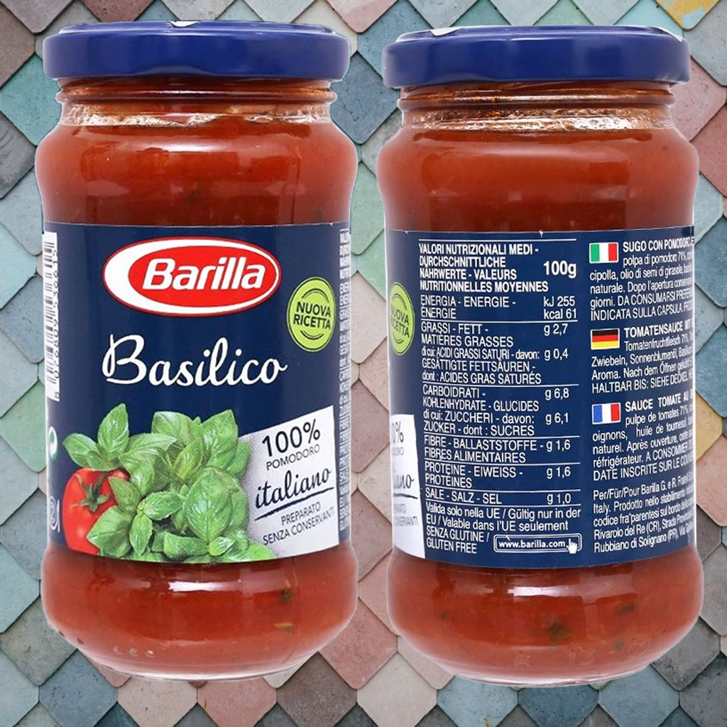 Sốt cà chua húng tây Barilla Basilico 200g F122929