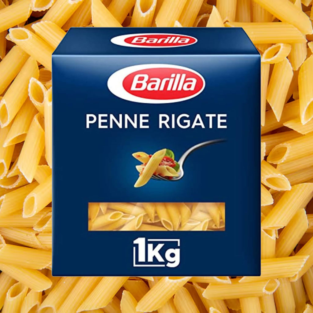 Mỳ nui ống vát chéo các cỡ Barilla Penne hộp 1kg F122518