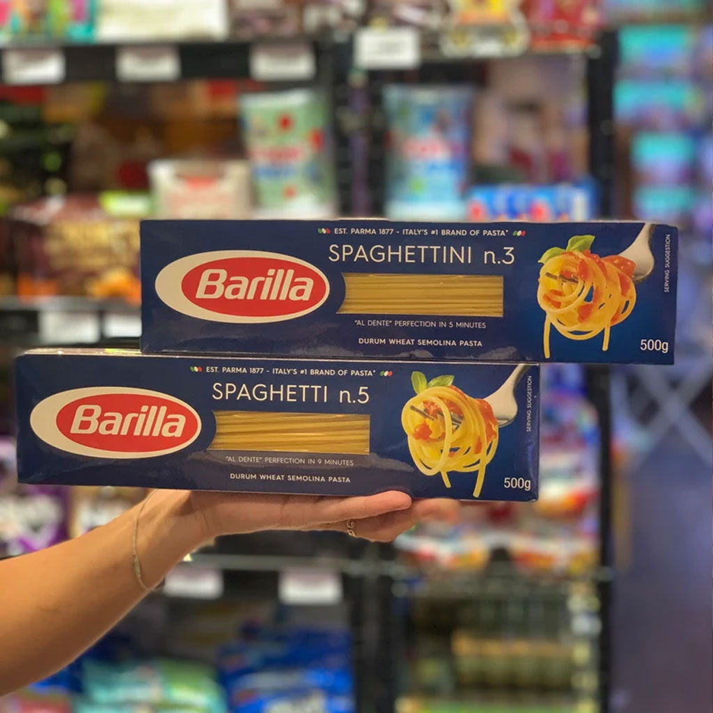 Mỳ sợi hình ống số 3 Barilla Spaghettini 500g mã F100399