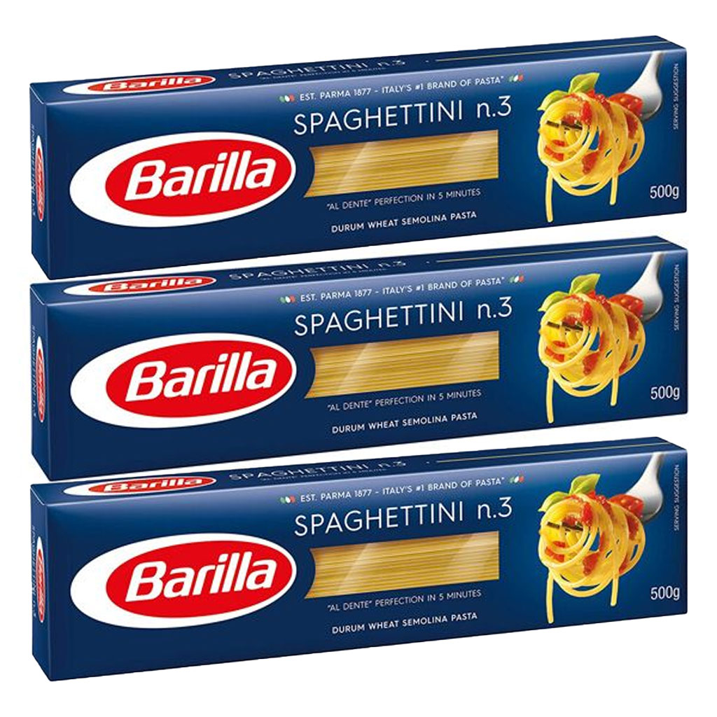 Mỳ sợi hình ống số 3 Barilla Spaghettini 500g mã F100399