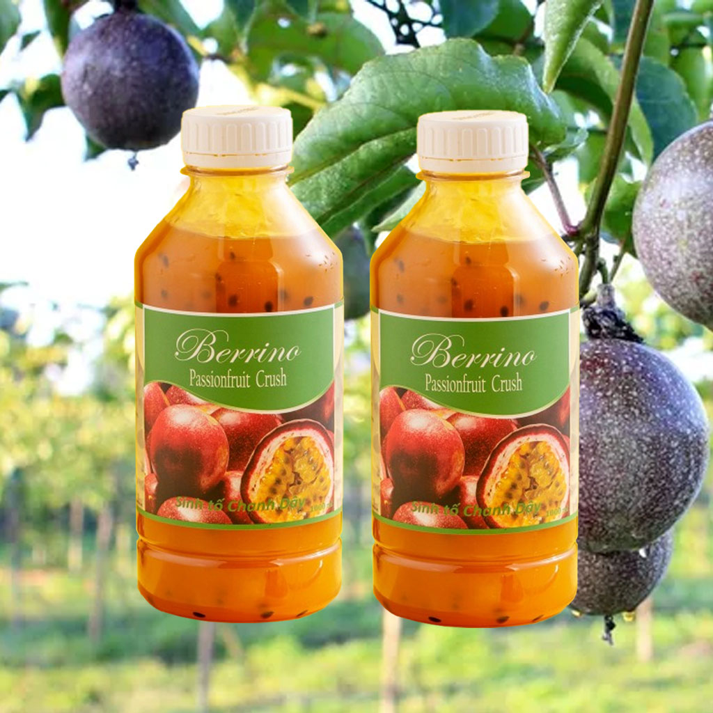 Sinh tố chanh dây Berrino Passionfruit Crush 1L 