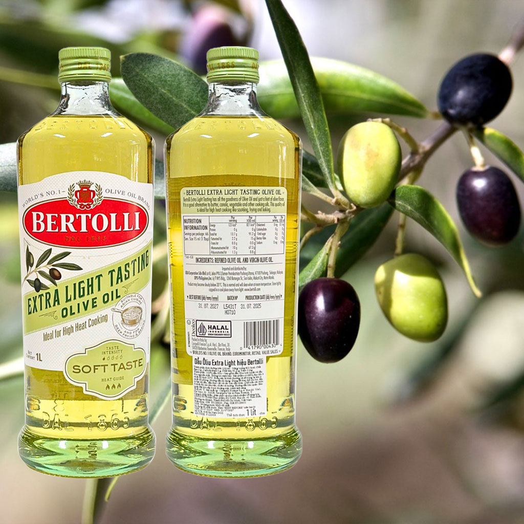 Dầu ô liu Bertolli Extra Light Tasting Olive Oil 1L F122933