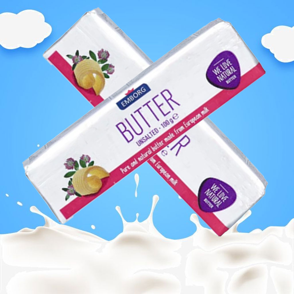 Bơ Lạt 82% Chất Béo Emborg 100g F163590