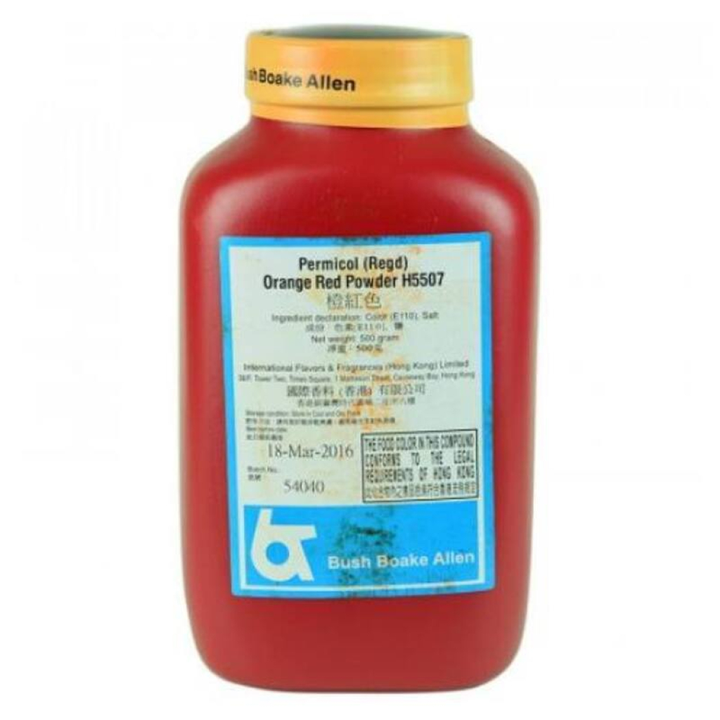 Bột Màu Đỏ Cam H5507 hũ 500g