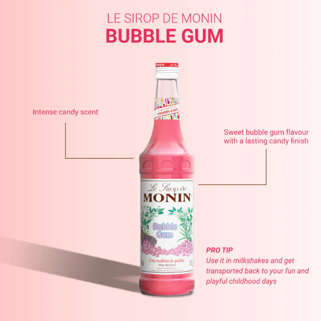 Siro kẹo cao su Monin Bubble Gum Syrup 700ml