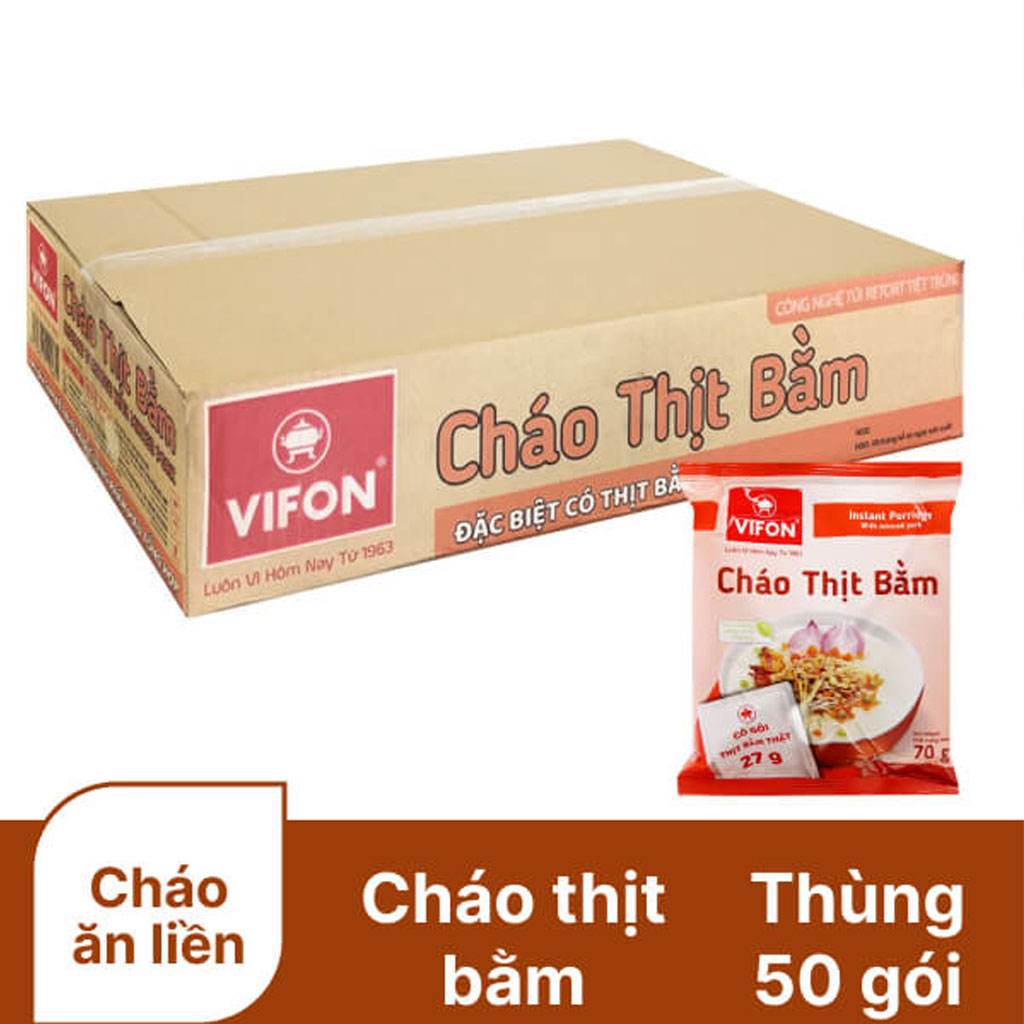 Cháo thịt bằm Vifon thùng 50 gói