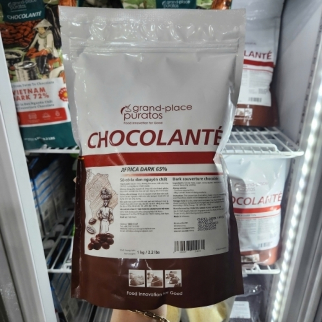 Socola chip đen 65% Puratos 1kg