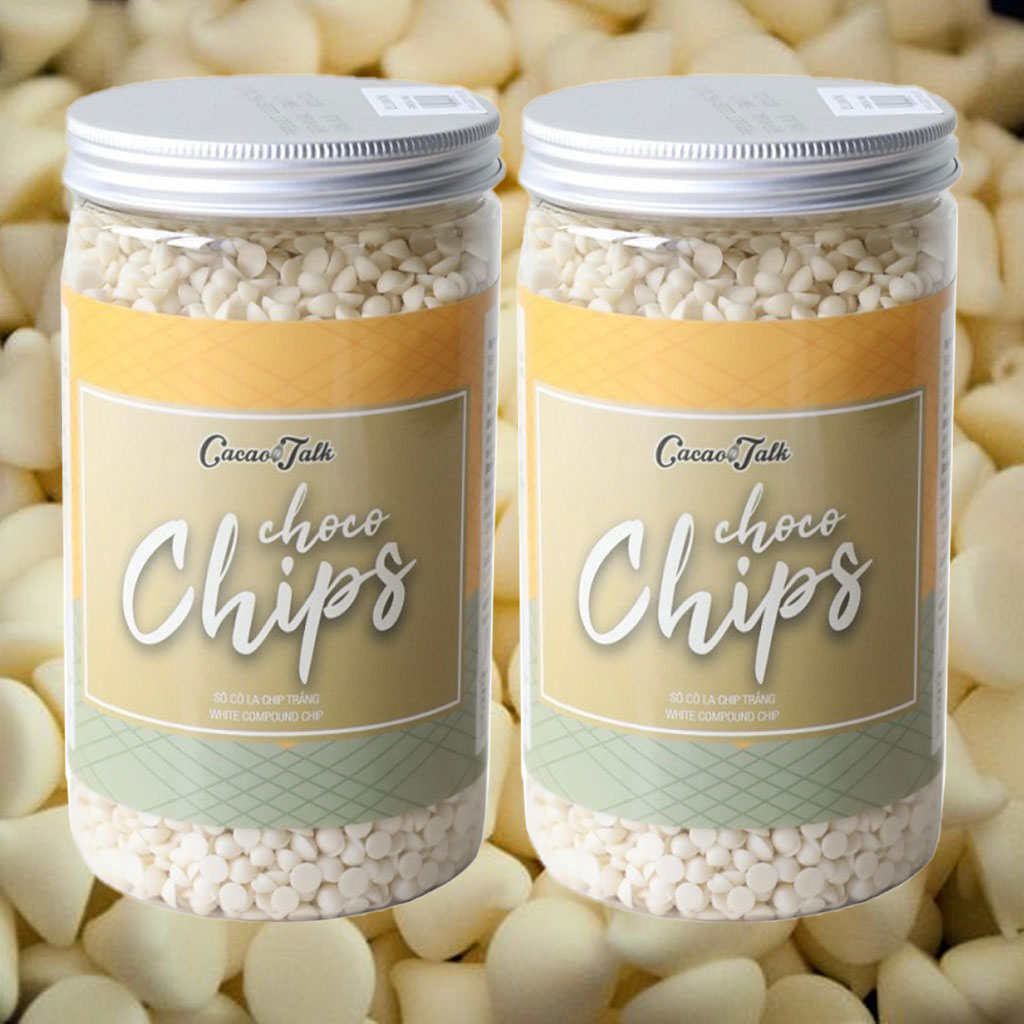 Sô Cô La Chip Trắng Cacao Talk ChocoChips 700g