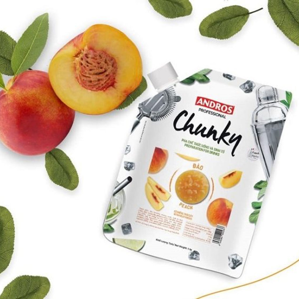 Mứt đào Andros Chunky Peach 1kg