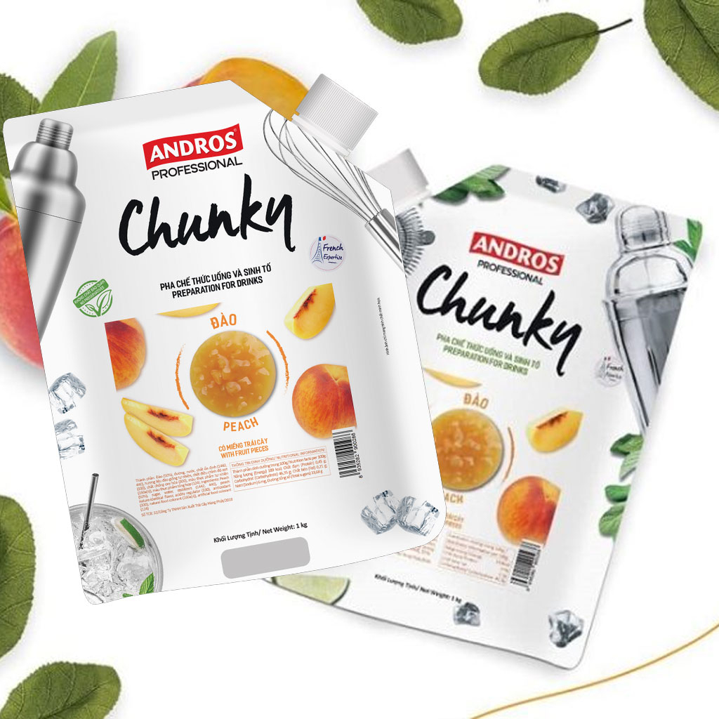 Mứt đào Andros Chunky Peach 1kg