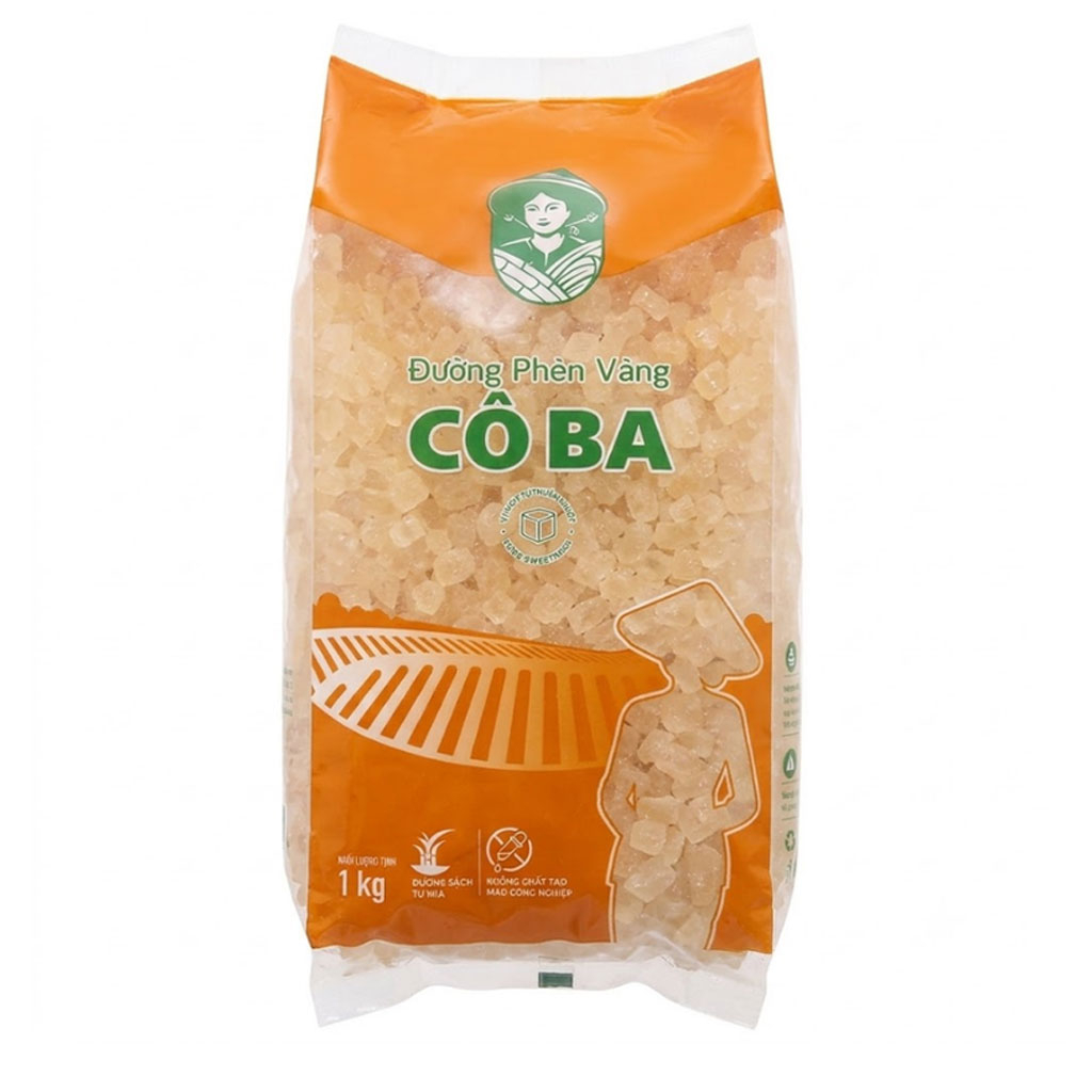 Đường Phèn Vàng Cô Ba 1kg