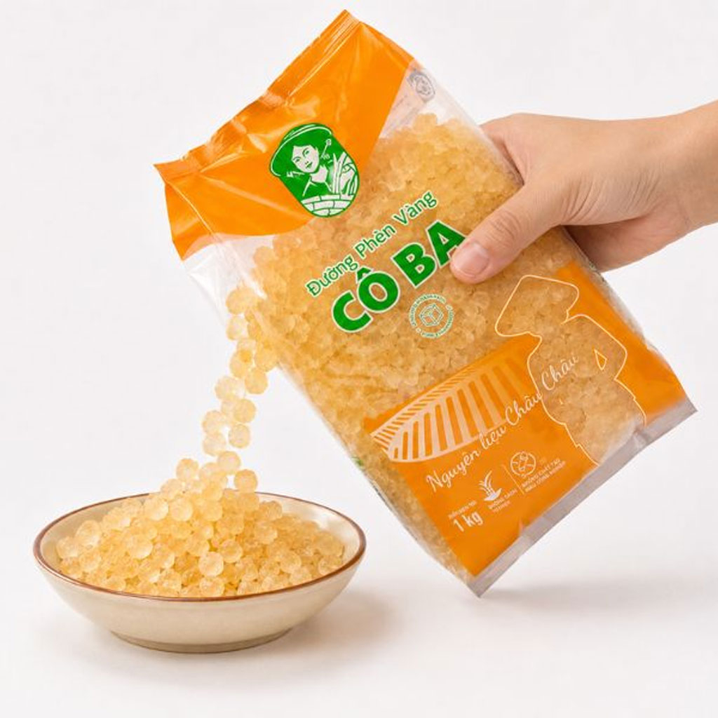 Đường Phèn Vàng Cô Ba 1kg