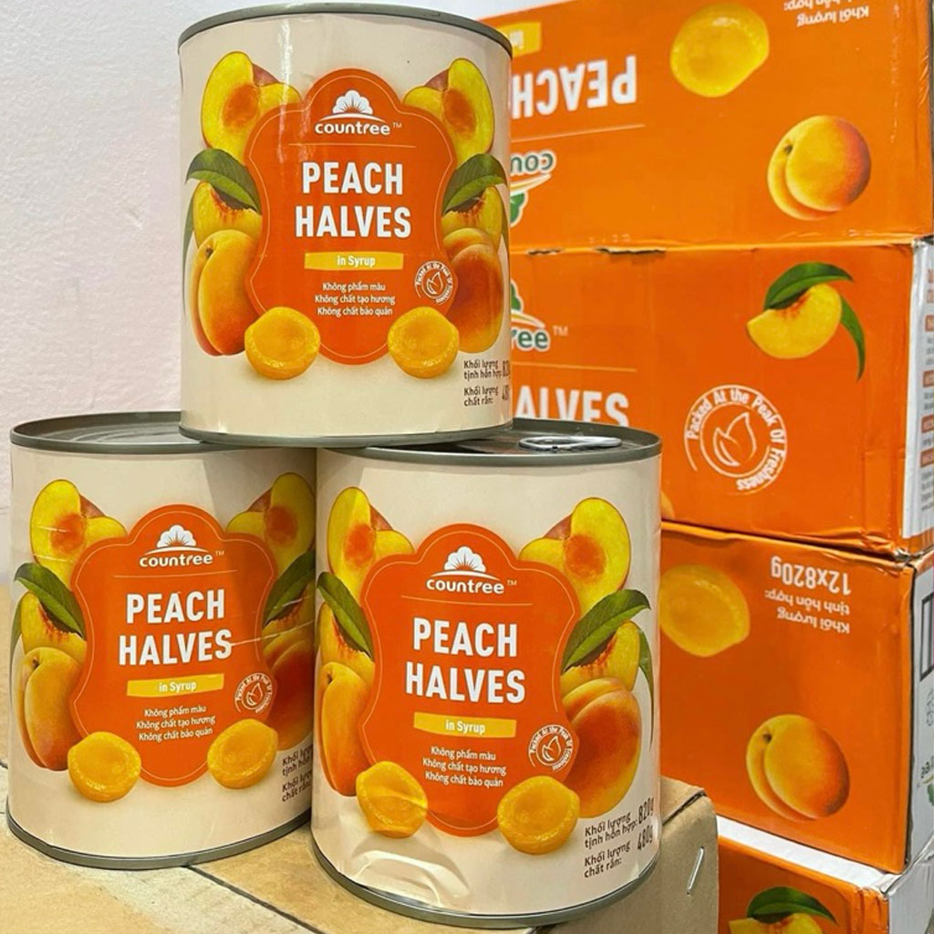 Đào Ngâm Countree Peach Halves 820g