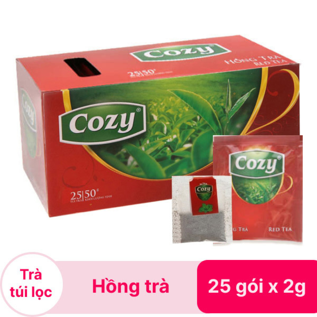 Hồng trà Cozy hộp 50g (25 túi x 2g)