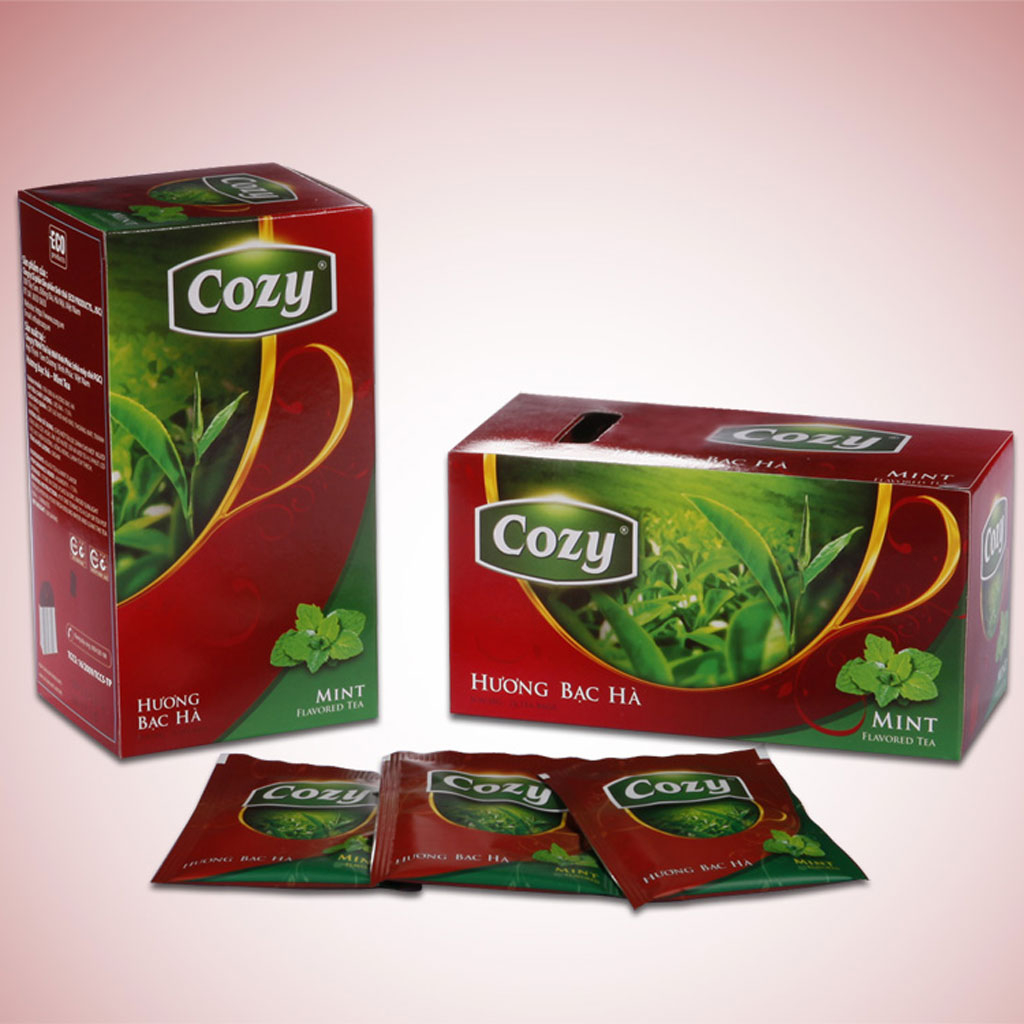 Trà bạc hà Cozy Mint Flavored Tea 50g (25 gói x 2g)