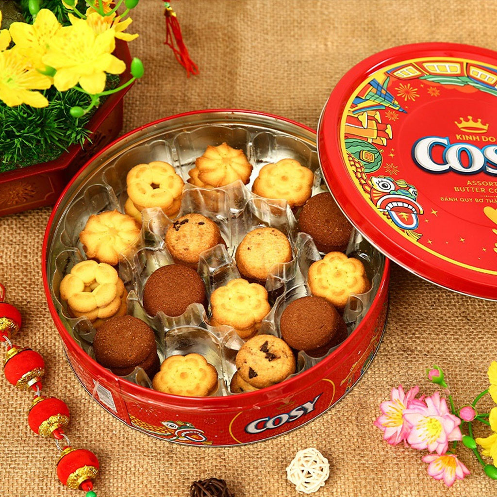Bánh quy bơ thập cẩm socola Cosy hộp 378g