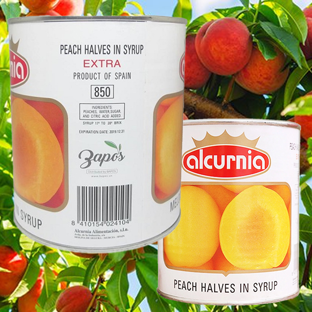 Đào Ngâm Alcurnia 850gr